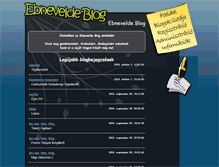 Tablet Screenshot of blog.ebnevelde.hu